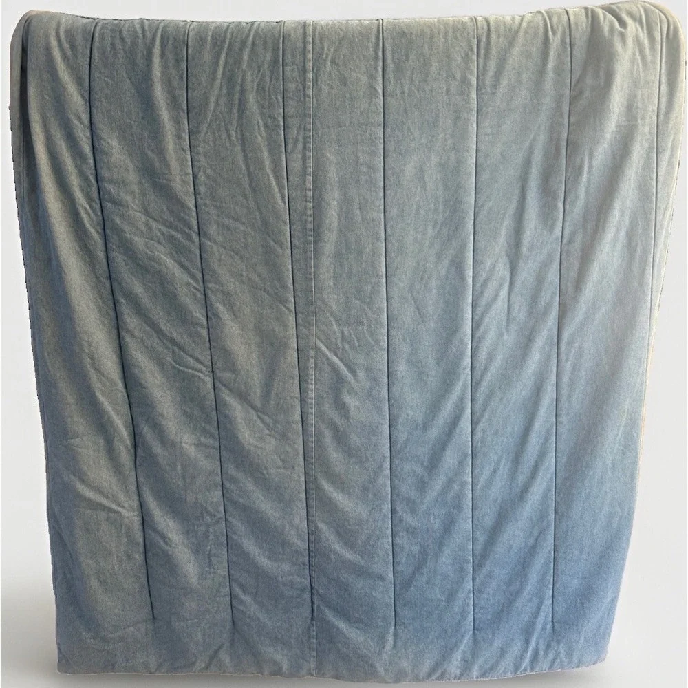 Rare VTG Ralph Lauren Heavy Denim Jean Windward King Sz Comforter-Bed Spread